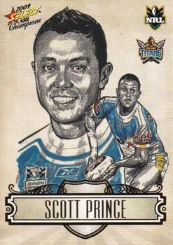 2009 Select NRL Champions - Sketches #SK9 Scott Prince Front